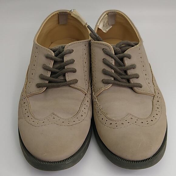 Gymboree Taupe Gray Wing Tip Dress Shoes - Picture 5 of 6